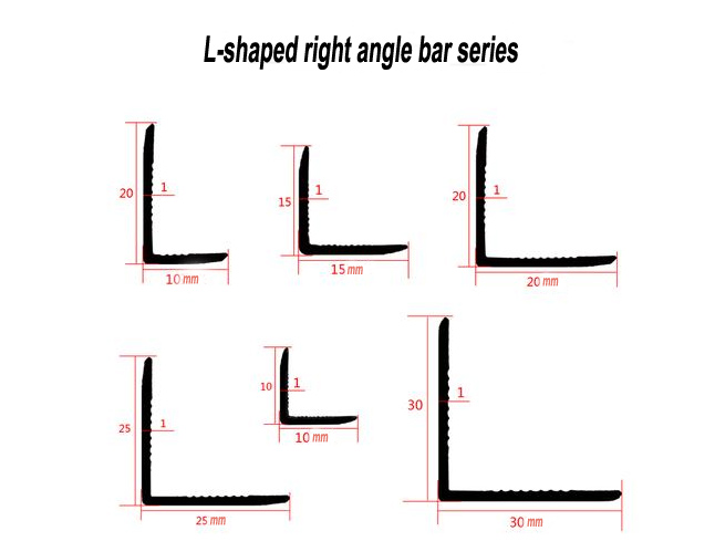 L-shaped right angle bar series