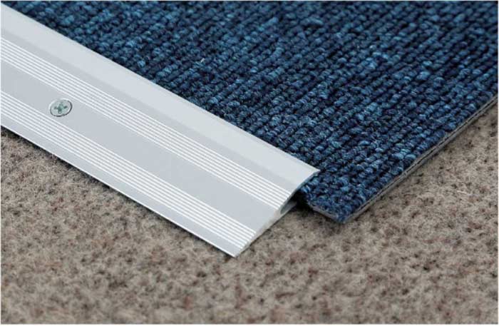 Aluminium carpet floor transition reducer metal strip