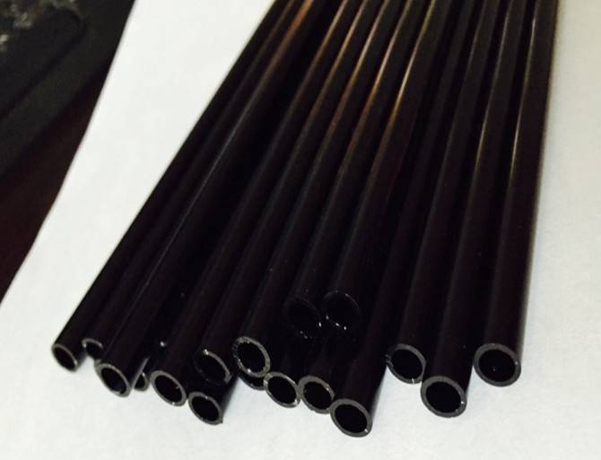 black anodized aluminum round tubing