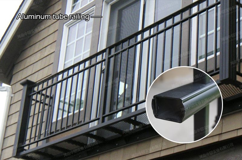 Aluminum tube railing